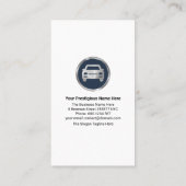 Stilvolle Blue Water Waves Auto Wash Visitenkarte (Rückseite)