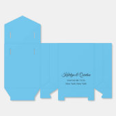 Stilvolle Blue Wedding Geschenkschachtel (Ungefaltet)