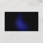 Stilvolle Blue Yellow Black Fitness Business Card Visitenkarte (Rückseite)