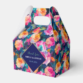 Stilvolle Blume Hochzeit Geschenkschachtel (Vorderseite)
