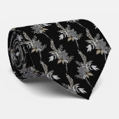 Stilvolle Blume Krawatte (Gerollt)