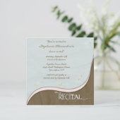 Stilvolle Blume Mädchen Tanz Einladung (Stehend Vorderseite)