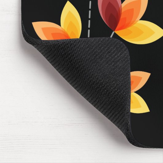 Stilvolle Blume Mousepad (Ecke)