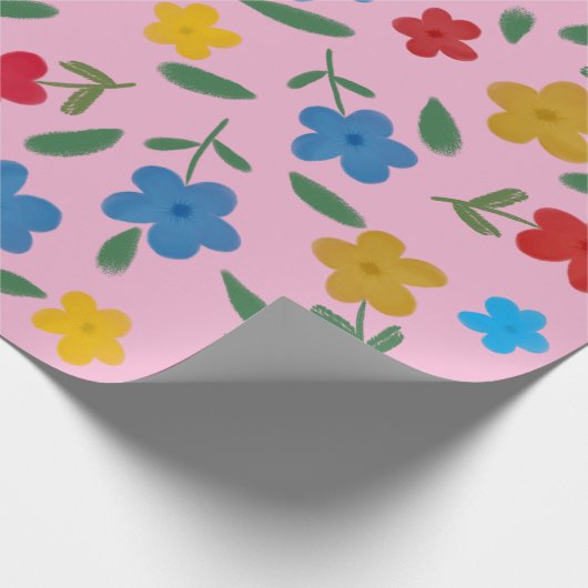 STILVOLLE BLUME PATTER GESCHENKPAPIER (Ecke)