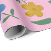 STILVOLLE BLUME PATTER GESCHENKPAPIER (Rolleneckpunkt)