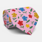 STILVOLLE BLUME PATTER KRAWATTE (Gerollt)