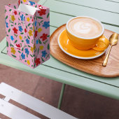 STILVOLLE BLUME PATTER MITTLERE GESCHENKTÜTE