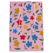 STILVOLLE BLUME PATTER MITTLERE GESCHENKTÜTE (Rückseite)