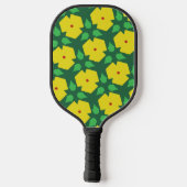 Stilvolle Blume Pickleball Schläger (Rückseite)