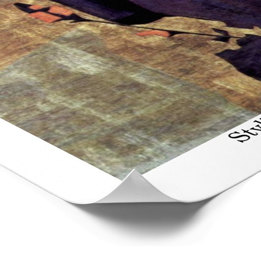 Stilvolle Blume Poster (Ecke)