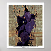 Stilvolle Blume Poster (Vorne)