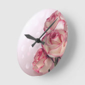 Stilvolle Blume Runde Wanduhr (Winkel)