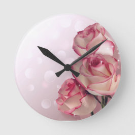 Stilvolle Blume Runde Wanduhr