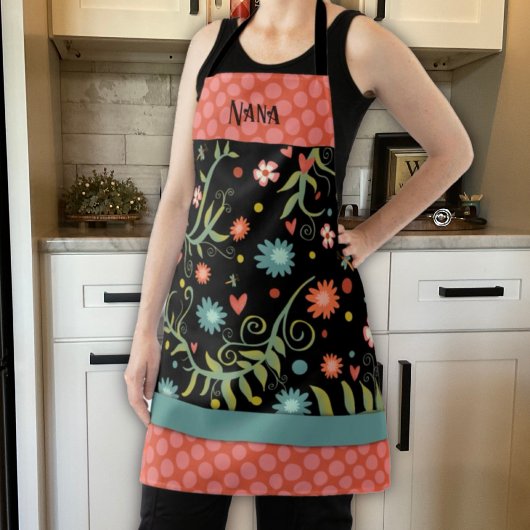 Stilvolle Blume Schürze