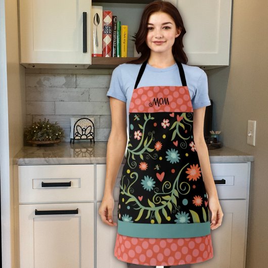 Stilvolle Blume Schürze