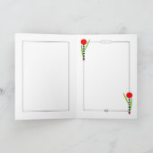 Stilvolle Blume Shalom Grußkarte Karte (Innenseite)