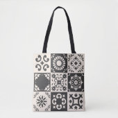 Stilvolle Blume Tiles Tasche (Vorderseite)