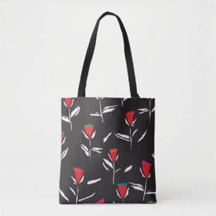 Stilvolle Blume: Vintages Muster Eleganz Tasche