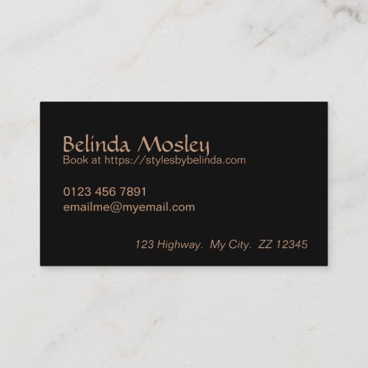 Stilvolle Blumen Bouquet Pink Peach Blooms Visitenkarte (Rückseite)