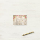 Stilvolle Blumengarten Holzzaun personalisieren Post-it Klebezettel (Auf Schreibtisch)