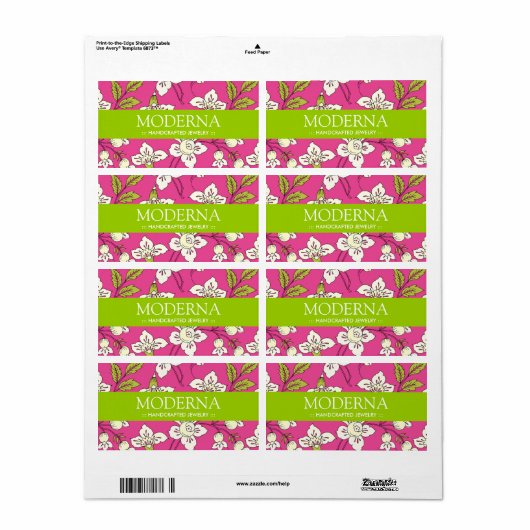 Stilvolle Blumenmarken (Vorne)