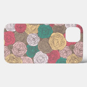 Stilvolle Blumenmuster. Helle Blüte Case-Mate iPhone Hülle (Rückseite (Horizontal))