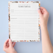 Stilvolle Blumenneutrale an der Grenze zu benutzer Flyer (Hand)