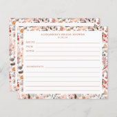 Stilvolle Blumenneutrale Hübsche Grenz-Rezept-Kart (Vorne/Hinten)