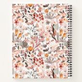 Stilvolle Blumenneutrale Hübsche Personalisierte R Notizblock (Rückseite)