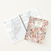 Stilvolle Blumenneutrale Hübsche Personalisierte R Notizblock (Innenseite)