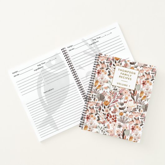 Stilvolle Blumenneutrale Hübsche Personalisierte R Notizblock (Innenseite)