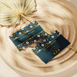 Stilvolle Blumenpracht | Moderner Chic Visitenkarte