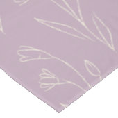 Stilvolle Blumenstrauß-Linie Zeichnend in Dusty Li Tischdecke (Schrägansicht)