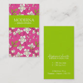 Stilvolle BlumenVisitenkarten Visitenkarte (Vorne/Hinten)