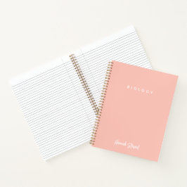 Stilvolle Blush Pink Minimalistisch Girly Student Notizblock