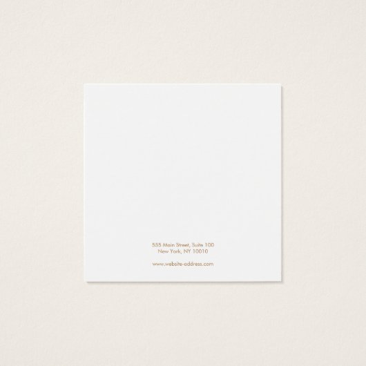 Stilvolle Blush Pink Stud Earring Display Card (Rückseite)