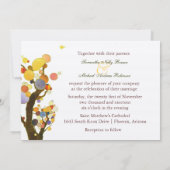 Stilvolle Bohemische Bäume Einladung (Rückseite)