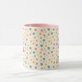 Stilvolle Boho Chic Floral Monogram Tasse - K (Zentrum)