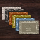 Stilvolle Boho Gemustert Wedding Dankeschön Karten