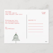 Stilvolle Boho Rainbow Season Weihnachten (Rückseite)