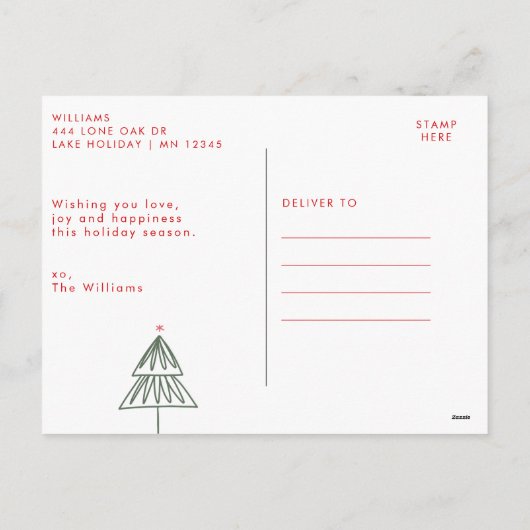 Stilvolle Boho Rainbow Season Weihnachten (Rückseite)