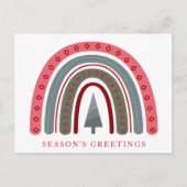 Stilvolle Boho Rainbow Season Weihnachten (Vorderseite)