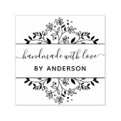 stilvolle botanische, handgefertigte selbstfarbige permastempel (Design)