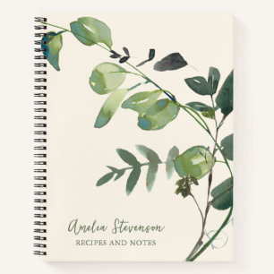 Stilvolle Botanische Herbstdächer Name Rezept Notizblock