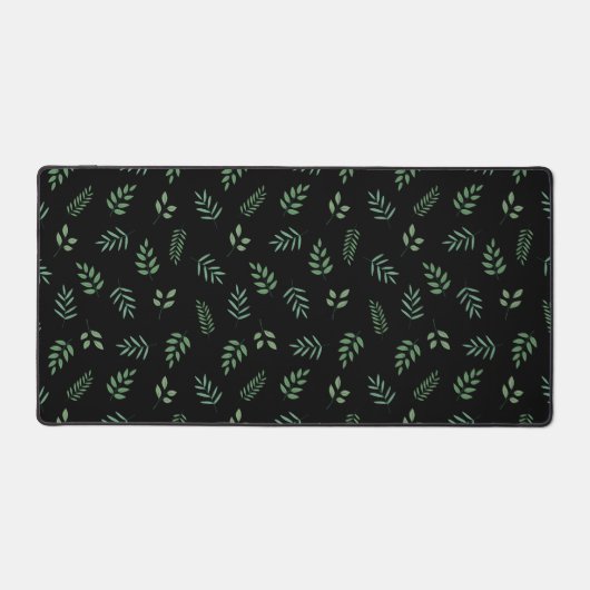 Stilvolle Botanische Leaf Print Desk Mat for Works Schreibtischunterlage (Vorderseite)