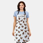 Stilvolle Botanische Monarchschmetterlinge Whimsic Schürze (Getragen)