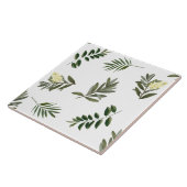 Stilvolle botanische Vegetation Moderne Rustikale  Fliese (Seite)