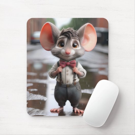 Stilvolle Boy Mouse In a Alley Mousepad (Mit Mouse)