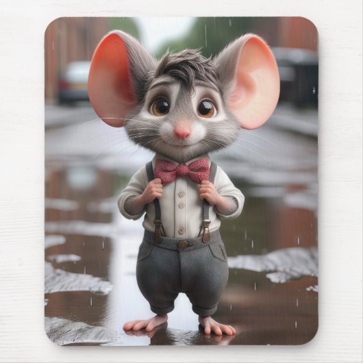 Stilvolle Boy Mouse In a Alley Mousepad (Vorne)