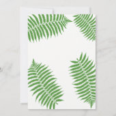 Stilvolle Bracken Hochzeit Einladung (Rückseite)
